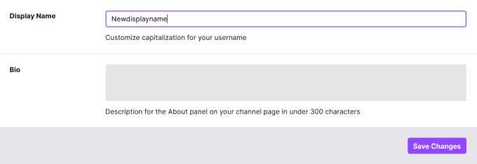 How to Change Your Twitch Display Name image - displayname