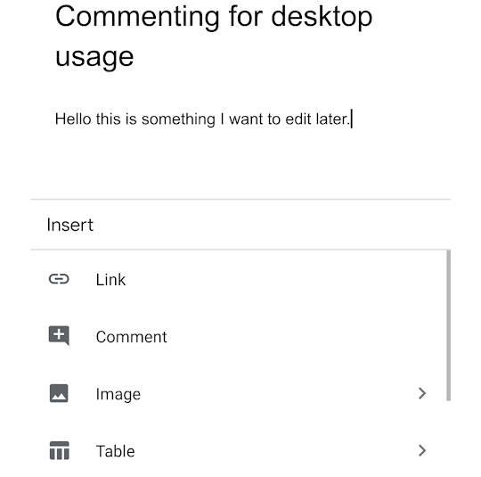 Highlight & Comment On The Google Docs App For Easier Desktop Editing image - commenting-google-docs-app-1